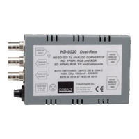 Cobalt Digital Inc HD-8020 Owner's Manual