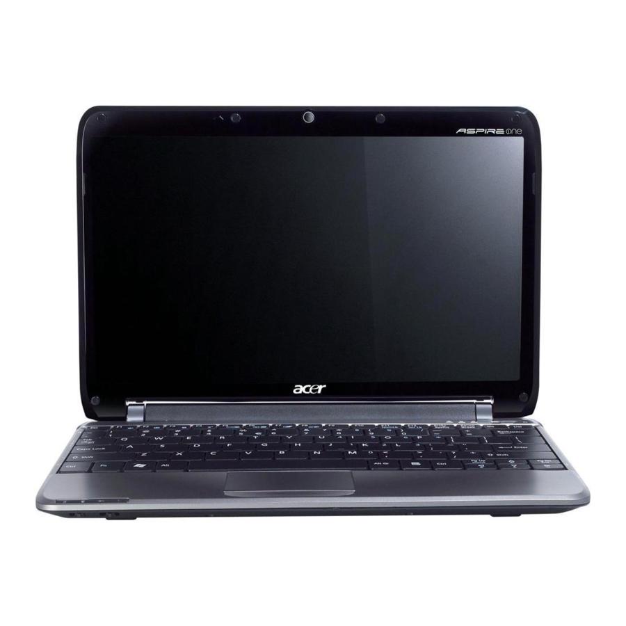 Acer Aspire One ZA3 Quick Manual