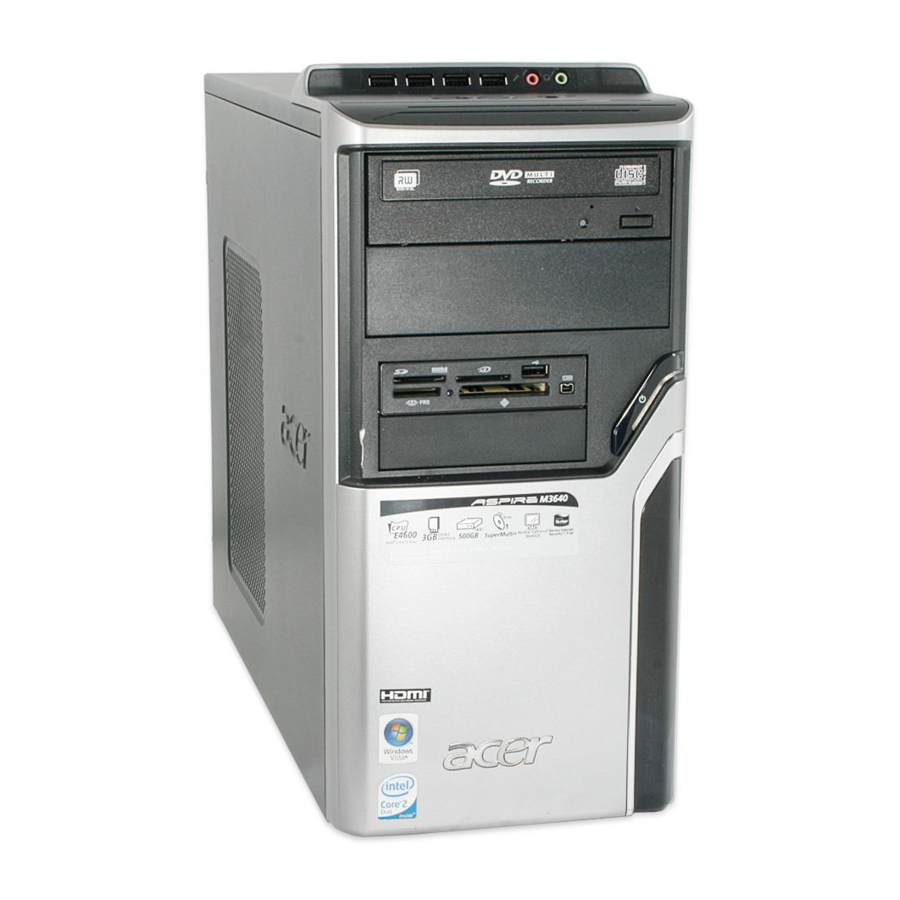 Power Button 1B016HF00-600-G Acer Aspire M1640 Front Fascia Bezel Cover 