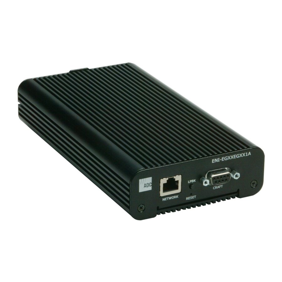 ADC NETWORK INTERFACE UNIT SPECIFICATION SHEET Pdf Download