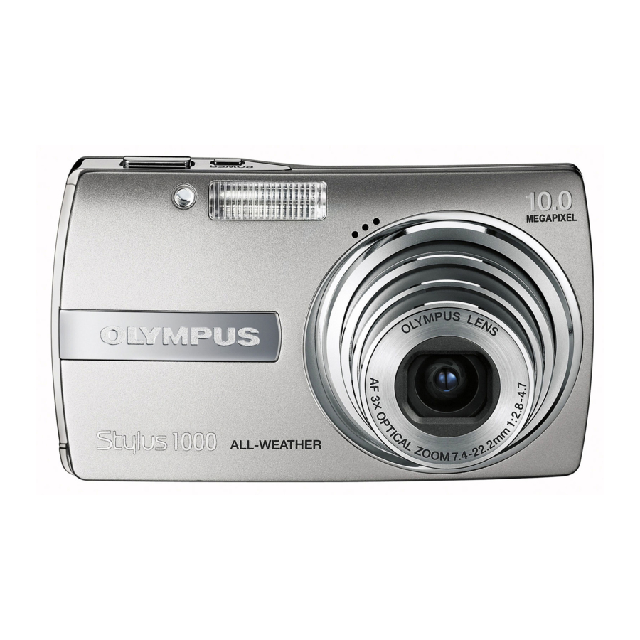 OLYMPUS STYLUS 1000 SPECIFICATION Pdf Download | ManualsLib