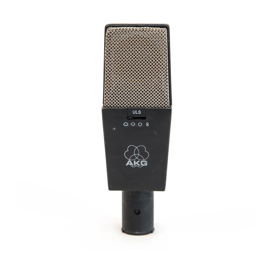 AKG C 414 B/ULS SPECIFICATIONS Pdf Download ManualsLib
