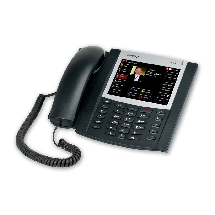 Aastra Telecom Modell 6739iTischtelefon SystemtelefonTouch Display 