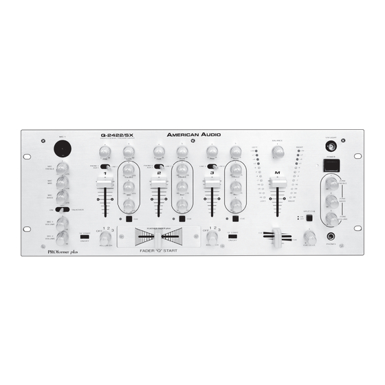 AMERICAN AUDIO Q2422/SX USER INSTRUCTIONS Pdf Download ManualsLib