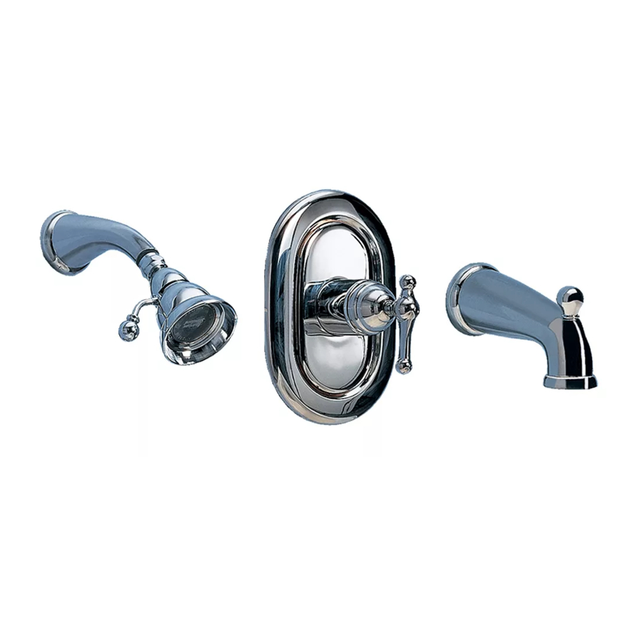 AMERICAN STANDARD BATH/SHOWER TRIM KITS T373.500 INSTALLATION