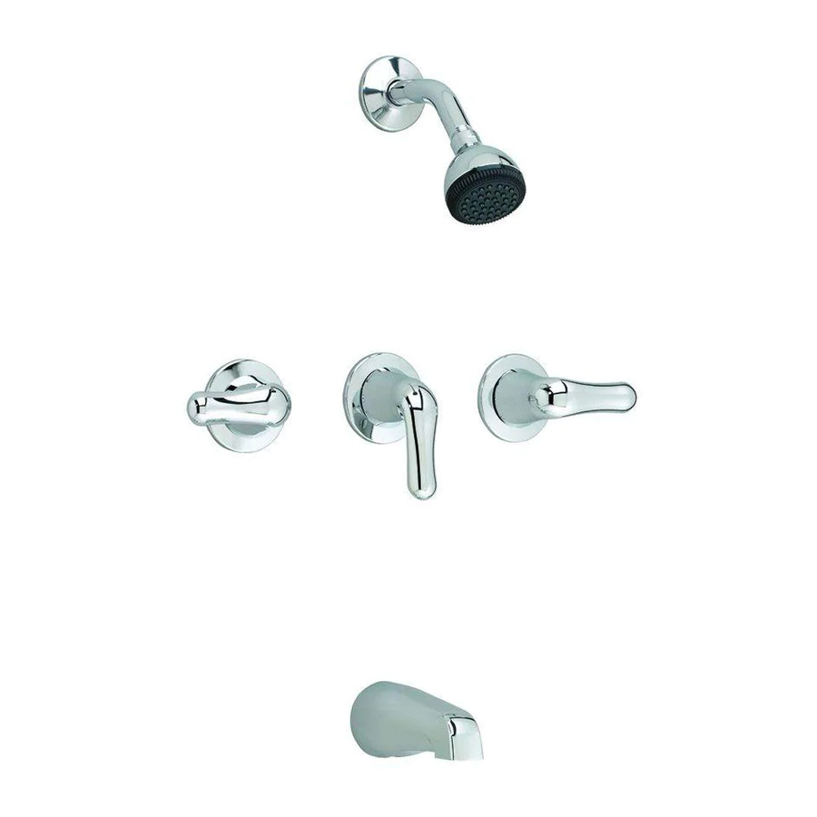 AMERICAN STANDARD CADET THREE-HANDLE BATH/SHOWER 3375 INSTALLATION ...