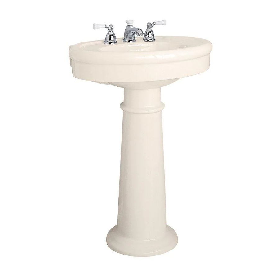 AMERICAN STANDARD STANDARD COLLECTION PEDESTAL SINK 0283.800 FEATURES
