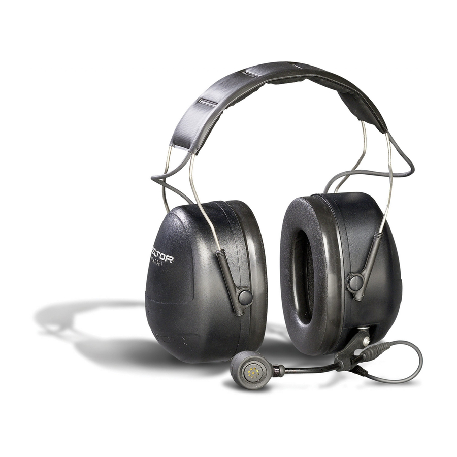 PELTOR 2WAY HEADSETS MT SERIES SPECIFICATIONS Pdf Download ManualsLib