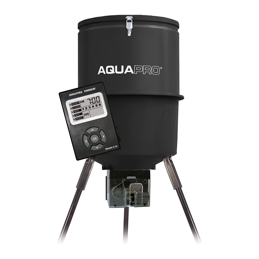 AQUAPRO FISH FEEDERS ADF150DX PRODUCT INFORMATION MANUAL Pdf Download