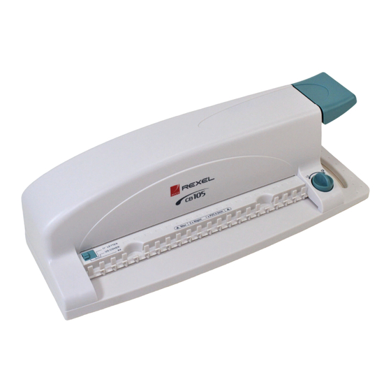 ACCO BRANDS REXEL CB105 USER MANUAL Pdf Download ManualsLib