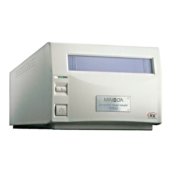 MINOLTA DIMAGE DIMAGE SCAN MULTI PRO INSTRUCTION MANUAL Pdf Download