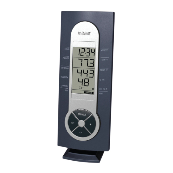 La Crosse Technology 18 in. Thermometer and Hygrometer Indoor