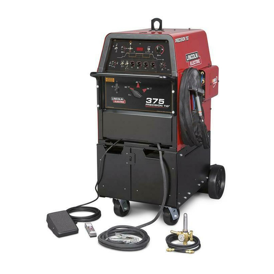 LINCOLN ELECTRIC PRECISION TIG 375 OPERATOR'S MANUAL Pdf Download