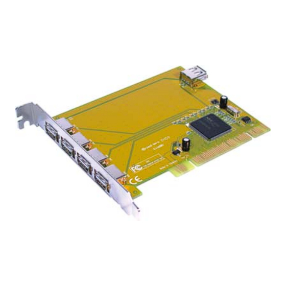 LINDY USB 2.0 4+1 PORT PCI CARD 51084 USER MANUAL Pdf Download ManualsLib