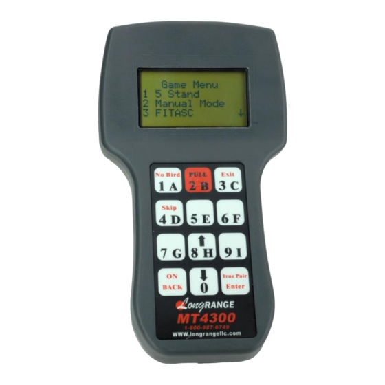 Long range MT4300 Instruction Manual