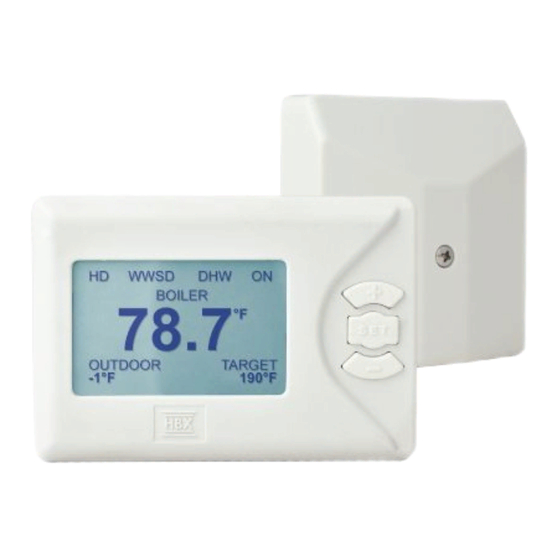 HBX ORC-0100 Outdoor Reset Control Manuals