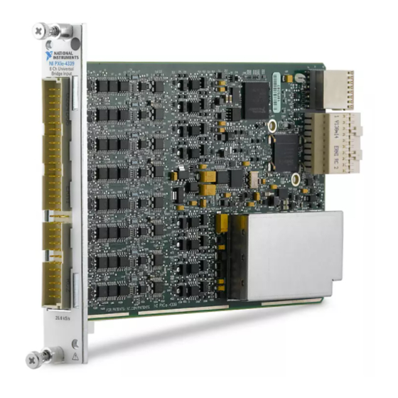 National Instruments SC Express NI PXIe-4339 User Manual
