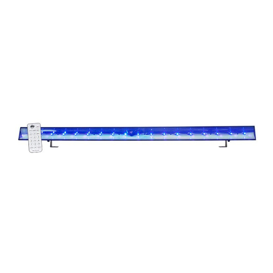 ADJ ECO UV BAR PLUS IR User Instructions