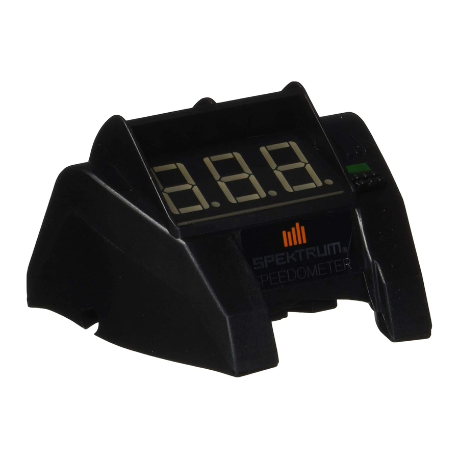 Horizon Hobby Spektrum SPM6740 - Speedometer Module For DX2E Transmitter Manual