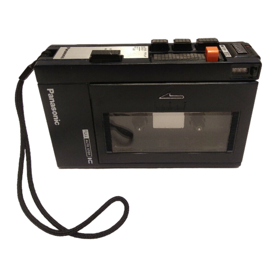 Panasonic RQ-353 Service Manual