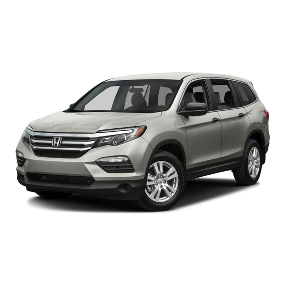 Honda Pilot 2016 Owner's Manual