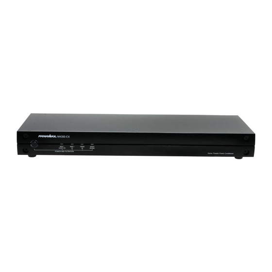 PANAMAX MAX M4300EX OWNER'S MANUAL Pdf Download ManualsLib