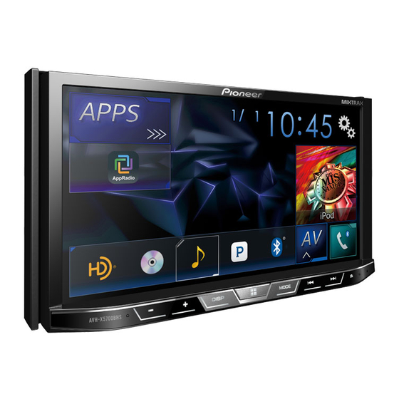 Pioneer AVH-X5700BHS System Firmware Update Instructions