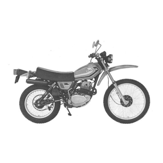 HONDA 1978 XL250S OWNER'S MANUAL Pdf Download | ManualsLib