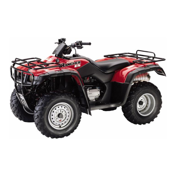 HONDA 2000 TRX350TE FOURTRAX 350 ES OWNER'S MANUAL Pdf Download ...