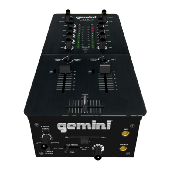 GEMINI UMX5 OPERATING INSTRUCTIONS MANUAL Pdf Download ManualsLib