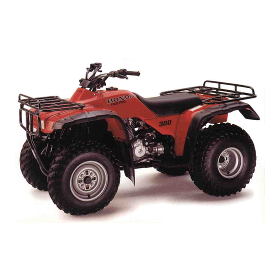 HONDA 2000 TRX300 FOURTRAX 300 OWNER'S MANUAL Pdf Download | ManualsLib