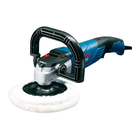 Bosch GPO 12 CE Professional Polisher Manuals