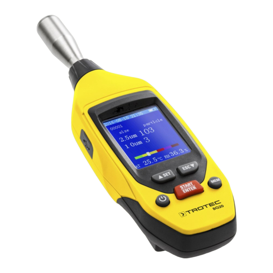 Trotec BQ20 Operating Manual