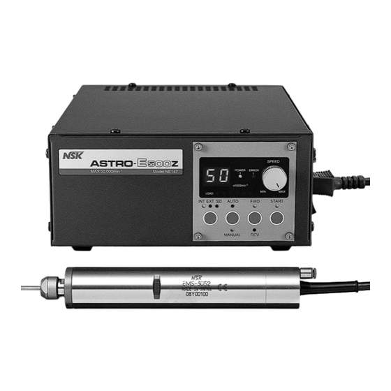 NSK ASTRO-E 400Z Operation Manual