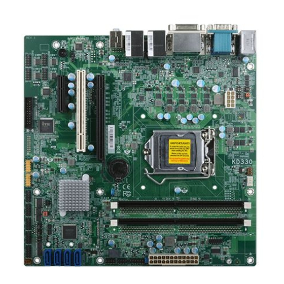 DFI KD330-H110 User Manual