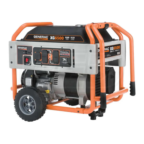 GENERAC PORTABLE PRODUCTS XG6500 OWNER'S MANUAL Pdf Download ManualsLib