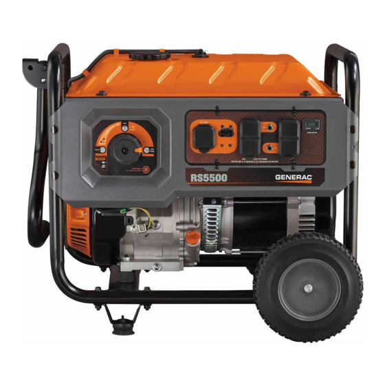 GENERAC POWER SYSTEMS RS5500 OWNER