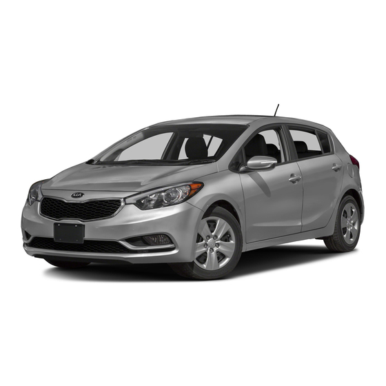 Kia 2013 Cerato Quick Reference Manual