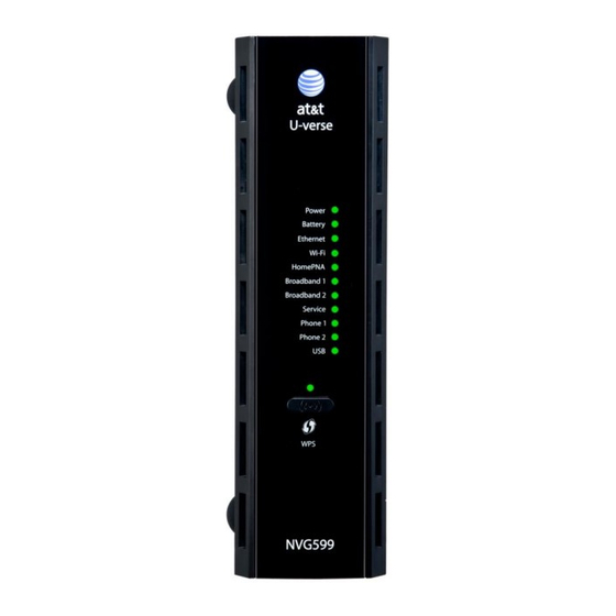 AT&T NVG599 SELF-INSTALLATION MANUAL Pdf Download | ManualsLib