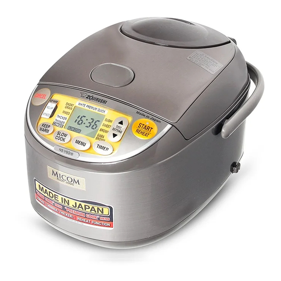 ZOJIRUSHI NSYSQ10 OPERATING INSTRUCTIONS MANUAL Pdf Download ManualsLib