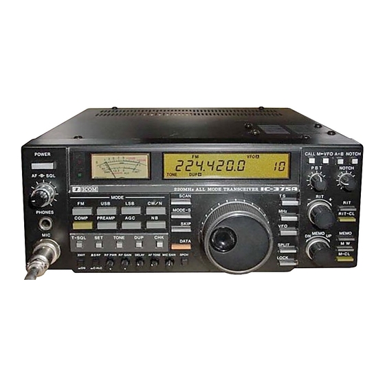 ICOM IC-375A SERVICE MANUAL Pdf Download | ManualsLib