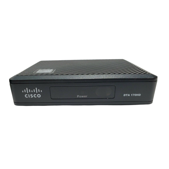 Cisco Model DTA 170HD Black TV Digital Transport Receiver 