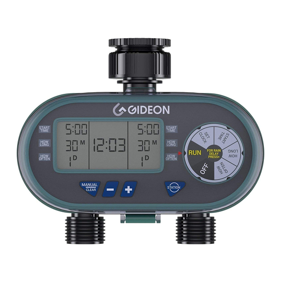 Gideon G838-2PWtrTmr Instructions