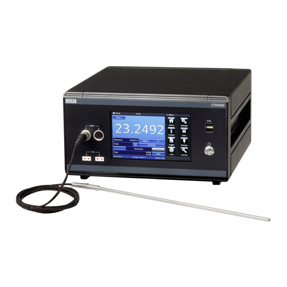 User Manuals: WIKA CTR3000 Precision Thermometer