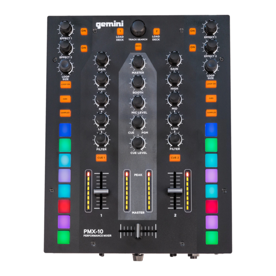 Gemini PMX-10 User Manual