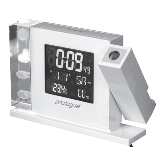 prologue Crystal KL4881 Projection Clock Manuals
