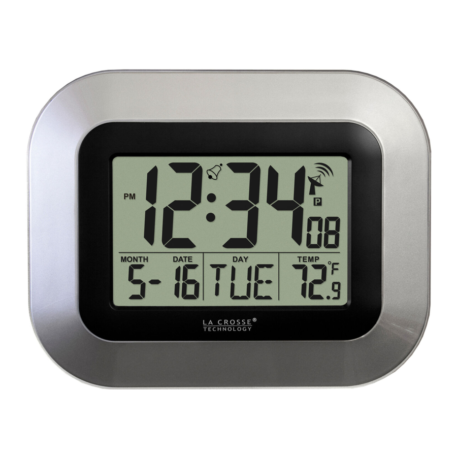 La Crosse Technology WT-8005U - Atomic Digital Wall Clock Manual