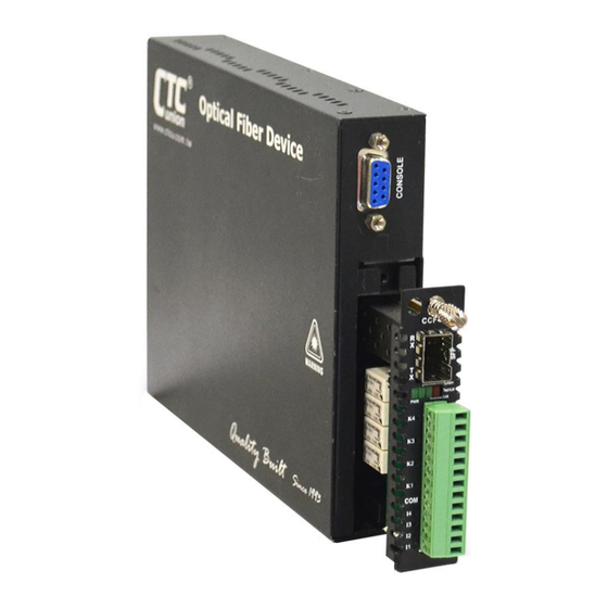 CTC Union IRC200-CCF40 Quick Installation Manual