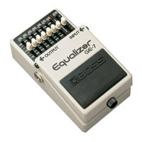 Boss GE-7 User Manual