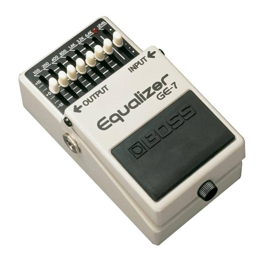 BOSS Equalizer GE-7 Manual